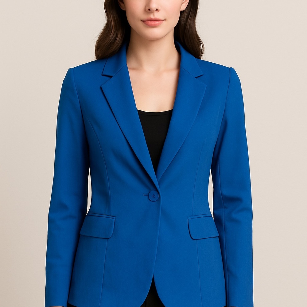 Cicybell Royal Blue One-Button Blazer Women's Small Royal Blue Like New